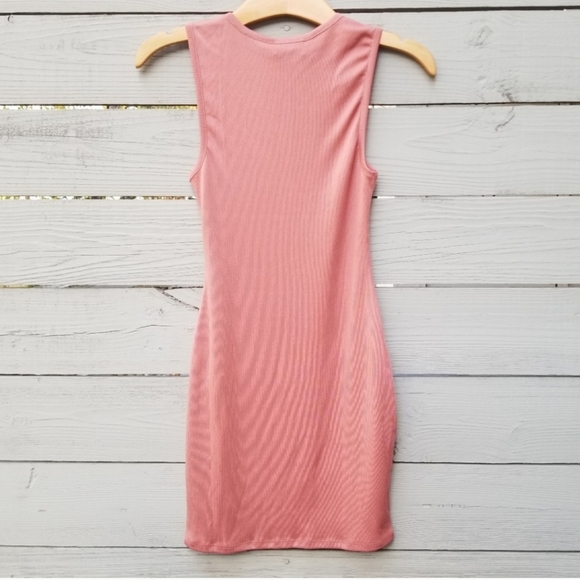 NWT Michael Costello Ribbed Cutout Mini Dress - Picture 6 of 6